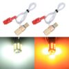 2 PCS T10 DC12V / 2.2W / 6000K / 160LM Car Auto Turn Lights / Running Lights (Turn: Yellow Light; Running: White Light)