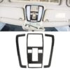 3 PCS Car Front Dome Light Panel Carbon Fiber Decorative Sticker for Mercedes-Benz W204 2007-2013