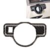 3 PCS Car Headlight Switch Panel Carbon Fiber Decorative Sticker for Mercedes-Benz W204 2007-2013