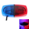 25W 240 LEDs Red Light + Blue Light Waterproof Strobe Light Dome Warning Light, DC 12V， Wire Length: 60cm