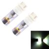 2 PCS T25/3157 Dual Wires 2300 LM 6000K 30W White Light 6 LED Canbus Car Brake Light Bulb, DC 12V