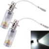 2 PCS H3 30W 350 LM 6000K White Light 6 LED Car Fog Light Bulb, DC 12V