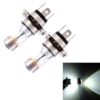 2 PCS H4 350 LM 6000K 30W White Light 6 LED Car Fog Light Bulb, DC 12V