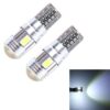 2PCS T10 3W 6 SMD 5630 LED Error-Free Canbus Car Clearance Lights Lamp, DC 12V