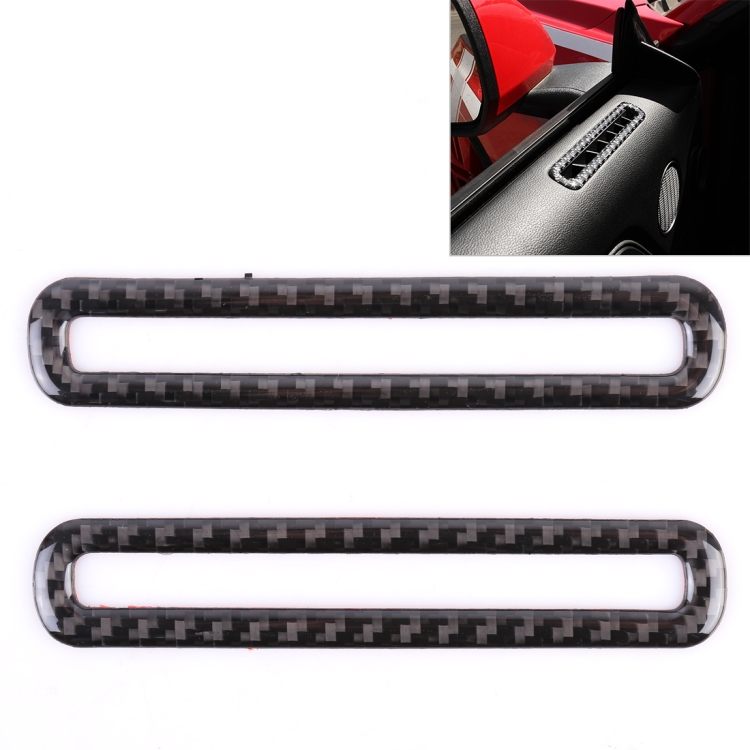 2 PCS Car Door Outlet Decorative Sticker Air Vent Moulding Trim Decorative Strip for Ford Mustang 2015-2020
