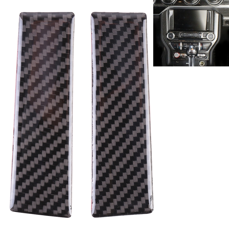 2 PCS Car Central Display Panel Decorative Sticker for Ford Mustang 2015-2020