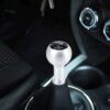 Universal Vehicle Car Bat Pattern Shifter Cover Manual Automatic Aluminum Gear Shift Knob(Silver), Size: 5*9cm