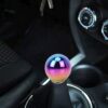 Universal Vehicle Car Gradient Blue Screwed Shifter Cover Manual Automatic Aluminum Gear Shift Knob