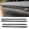 Carbon Fiber 3D Interior Door Trim Decals DIY Decorative Sticker for Honda Civic 10th Gen 2016-2019