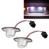 2 PCS DC 12V 2W 120LM 6000K LED License Plate Light 18-SMD 3528 Bulbs Lamps for Honda JAZZ(FIT) 02-17, Odyssay 08-17, Stream 01-05, CR-V 07-17