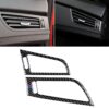Car Carbon Fiber Side Air Outlet Panel Three Color Decorative Sticker for BMW Z4 2009-2015, Suitable For Left Driving
