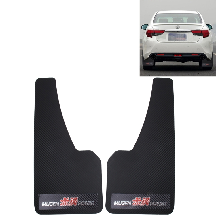 A Pair 3D Carbon Universal Racing Mudflaps Mud Guard Mudguards Fender