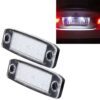 2 PCS LED License Plate Light with 18 SMD-3528 Lamps for Hyundai Sonata,2W 120LM,6000K, DC12V(White Light)
