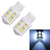 2 PCS T20 / 7440 3W DC 12V 6000K 200LM Car Auto Ceramics Turn Lights / Reversing Light 16LEDs SMD-7020 Lamps, with Projector Lens