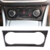 Car Carbon Fiber Air Conditioning Knob Sound Control Panel Decorative Sticker for Mercedes-Benz GLA 2015-2018