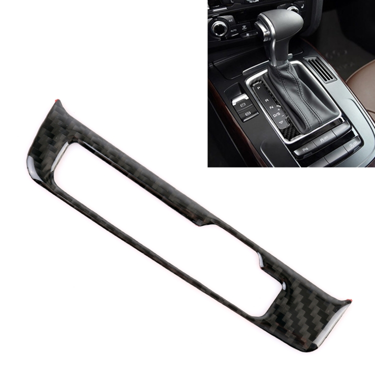 Car Carbon Fiber Gear Panel Decorative Sticker for Audi A4L / A5 / Q5 2009-2016