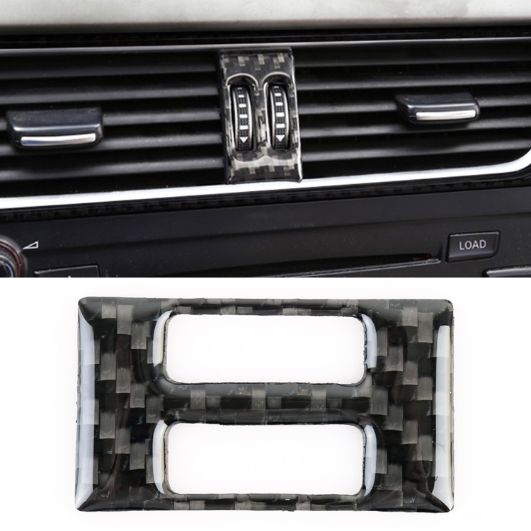 Car Carbon Fiber Air Conditioning Switch Decorative Sticker for Audi A4L / A5 / Q5 2009-2016