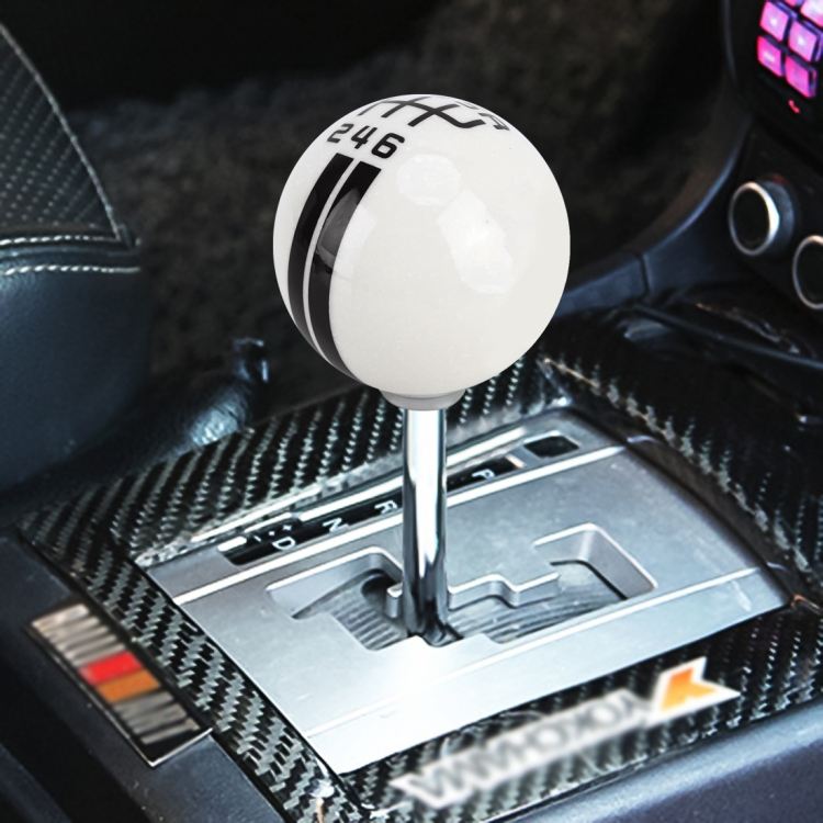 Universal Vehicle Ball Shape Modified Resin Shifter Manual 6-Speed Right-R Gear Shift Knob