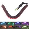 Flashing Lights 15W LED Car in The Network Lights One Drag Four Emblem Eyes Daytime Running Lights LED Universal Car Warning Strobe Flash light Car in The Network Decorative Knight Lights, Cable Length: 75cm
