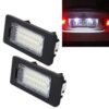 2 PCS 2W 120 LM Car License Plate Light with 24 SMD-3528 Lamps for Audi,Volkswagen, DC 12V