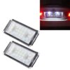 2 PCS License Plate Light with 18 SMD-3528 Lamps for BMW E46 2D M3,2004-2006,2W 120LM,6000K, DC12V (White Light)