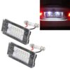 2 PCS License Plate Light with 18 SMD-3528 Lamps for BMW MINI R56,2W 120LM,6000K, DC12V (White Light)