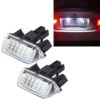 2 PCS License Plate Light with 18 SMD-3528 Lamps for Toyota,2W 120LM,6000K, DC12V(White Light)