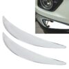 2 PCS Universal Car Auto Plastic Body Bumper Guard Protector Strip Sticker(Silver)