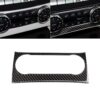 Car Carbon Fiber Air Conditioning Knob Control Panel Decorative Sticker for Mercedes-Benz W204 C Class 2011-2013