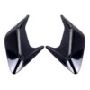 2PCS Plastic Decorative Air Flow Intake Turbo Bonnet Hood Side Vent Grille Cover With Self-adhesive Sticker