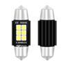2 PCS 39mm DC12V-24V 3W 6000K 660LM 6LEDs SMD-3030 Car Reading Lamp / License Plate Light