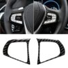Car Carbon Fiber Steering Wheel Button Configuration B Decorative Sticker for BMW 5 Series G30/G38 X3 G01/G08