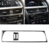 2 in 1 Car Carbon Fiber Air Conditioning Air Outlet Frame Decorative Sticker for Audi A4 B8 2009-2016 / A5 2008-2017 / Q5 2009-2017, Left Drive