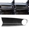 3 in 1 Car Carbon Fiber Front Passenger Central Control Panel Decorative Sticker for Chevrolet Camaro 2017-2019, Left Drive