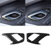 2 PCS Car Carbon Fiber Inner Door Lock Decorative Sticker for Chevrolet Camaro 2017-2019