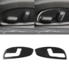2 PCS Car Carbon Fiber Seat Adjustment Panel Decorative Sticker for Chevrolet Camaro 2017-2019