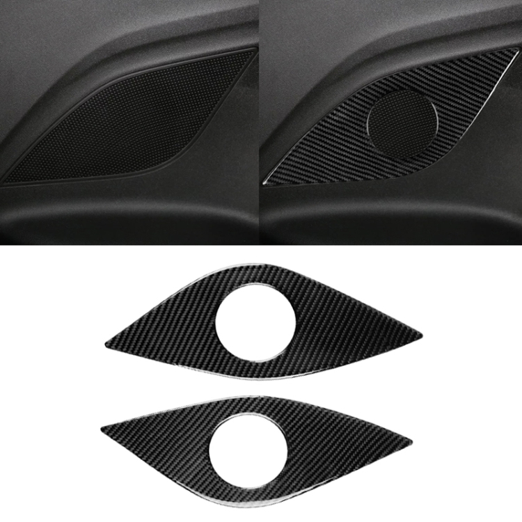 2 PCS Car Carbon Fiber Rear Horn Decorative Sticker for Chevrolet Camaro 2017-2019