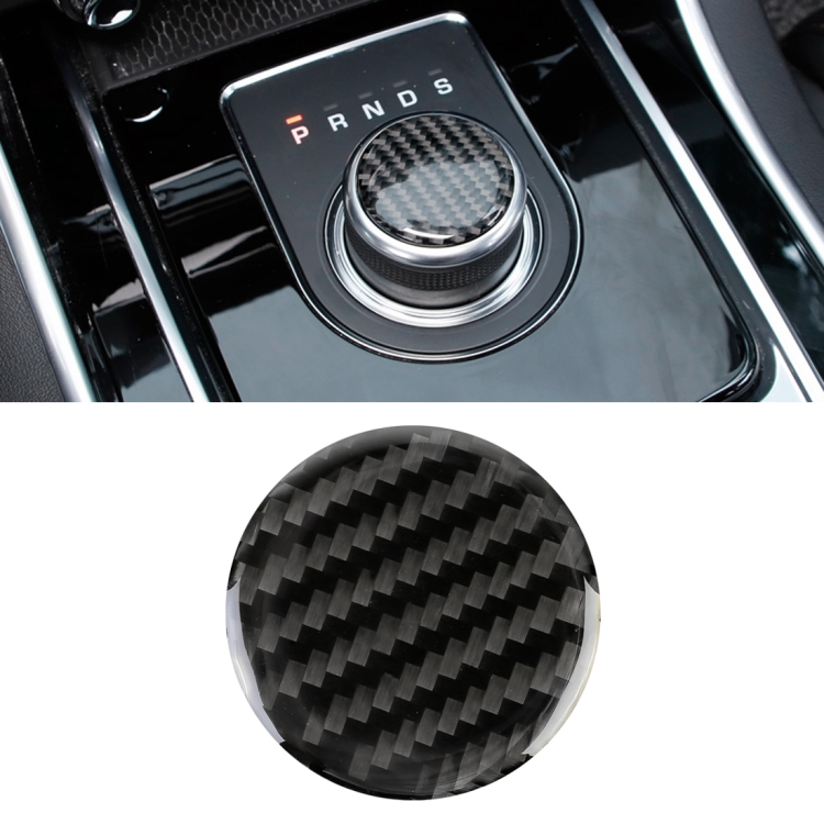 Carbon Fiber Car Gear Decorative Sticker for Jaguar F-PACE 2016-2020