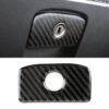 Carbon Fiber Car Storage Box Decorative Sticker for Jaguar F-PACE 2016-2020