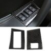 Carbon Fiber Car Memory Lock Panel Decorative Sticker for Jaguar F-PACE 2016-2020