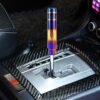 Universal Flame Colorful Long Strip Shape Car Gear Shift Knob Modified Shifter Lever Knob, Length: 18cm
