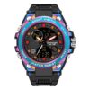 SANDA Dual Digital Display Luminous Stopwatch Chronograph Alarm Clock Men Quartz Sports Watch