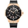 BAOGELA 2001 Luminous Calendar Leather Strap Mechanical Watch For Men