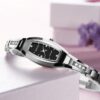 JIN SHI DUN 6530 Women Fashion Dual Calendar Luminous Quartz Watch