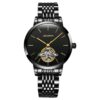 JIN SHI DUN 8812 Women Simple Hollowed Waterproof Automatic Mechanical Watch