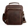6050 Crazy Horse Texture Cowhide Crossbody Bag for Men