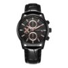 Multifunctional Quartz Waterproof Men Leather Watch