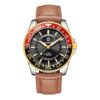 Multifunctional Quartz Waterproof Luminous Men Leather Watch