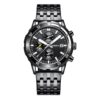 Fashion Steel Strap Multifunctional Quartz Men Watch