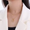 Ladies Light Luxury Bowknot Necklace Clavicle Chain